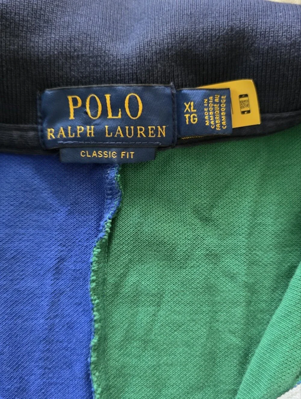 Ralph Lauren Colorblock Short Sleeve Polo Big Pony XLTG